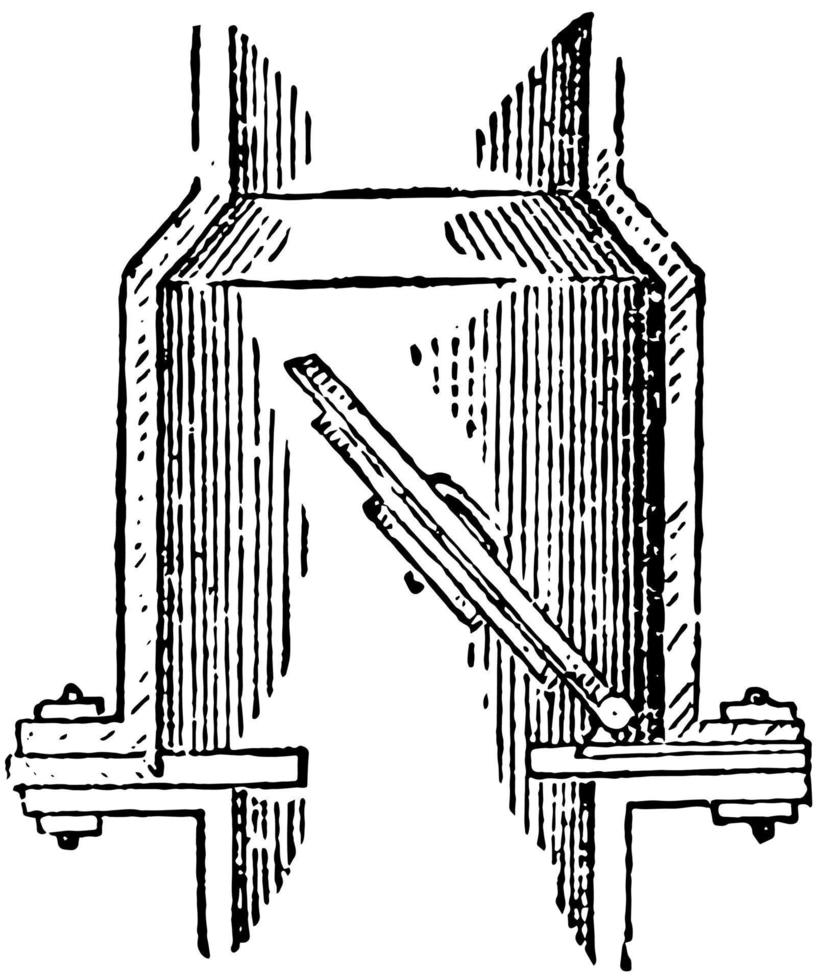 Klappventil, Vintage-Illustration. vektor