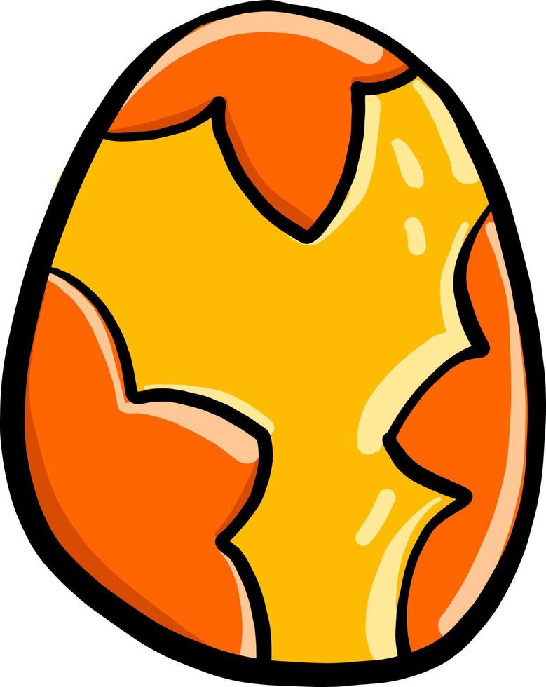 påsk ägg, illustration, vektor på vit bakgrund