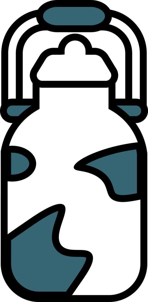 Milchbehälter, Illustration, Vektor auf weißem Hintergrund.
