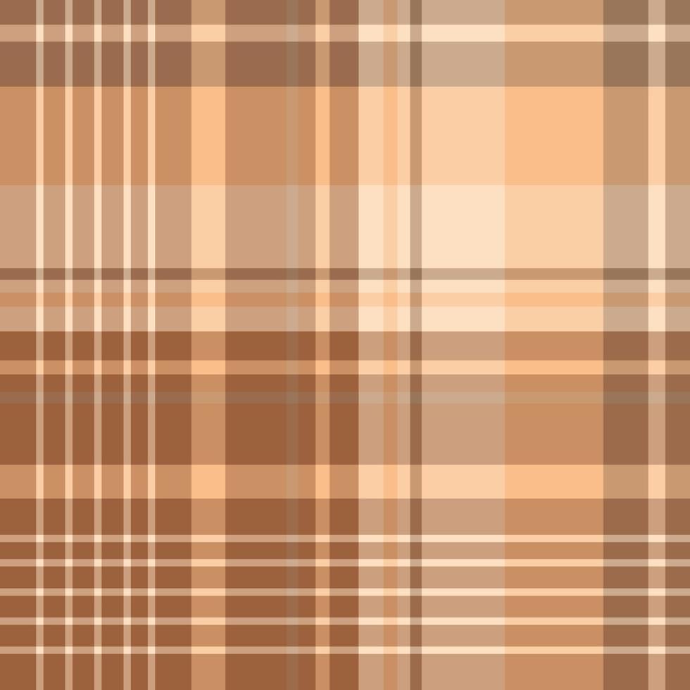 Nahtloses Muster in gemütlichen braunen Farben für Plaid, Stoff, Textil, Kleidung, Tischdecke und andere Dinge. Vektorbild. vektor