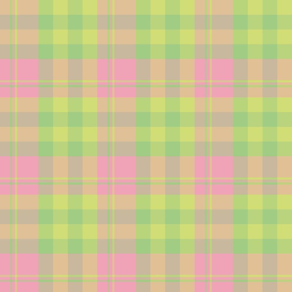 sömlös mönster i enkel rosa och grön färger för pläd, tyg, textil, kläder, bordsduk och Övrig saker. vektor bild.