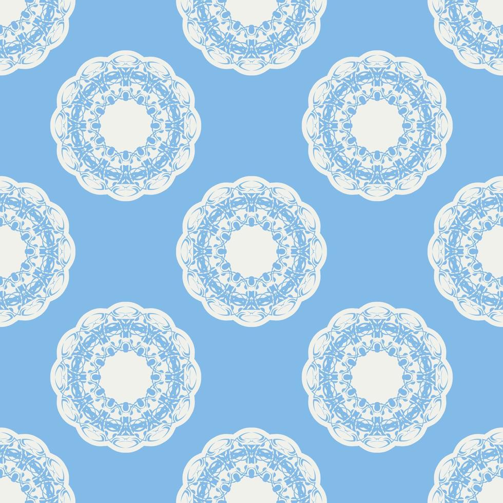 quatrefoil geometrisk sömlös mönster, bakgrund, vektor illustration i mynta blå, mjuk turkos Färg och vit.