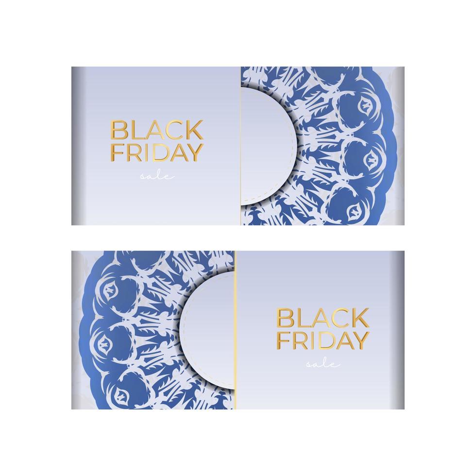 Beige Black Friday Sale Werbung mit geometrischen Mustern vektor