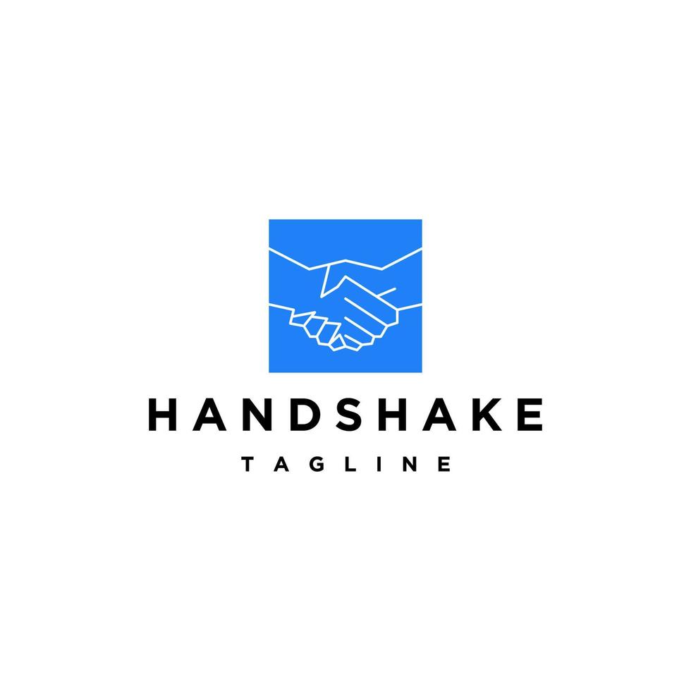 Handshake-Logo-Design-Icon-Vorlage vektor