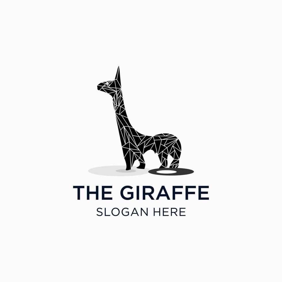 giraff logotyp design ikon mall vektor