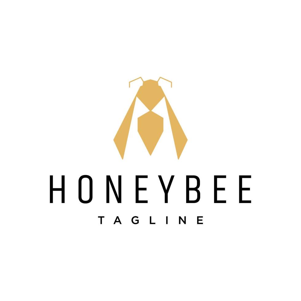 Honigbienen-Logo-Design-Icon-Vorlage vektor