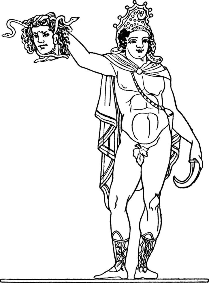 perseus årgång illustration. vektor