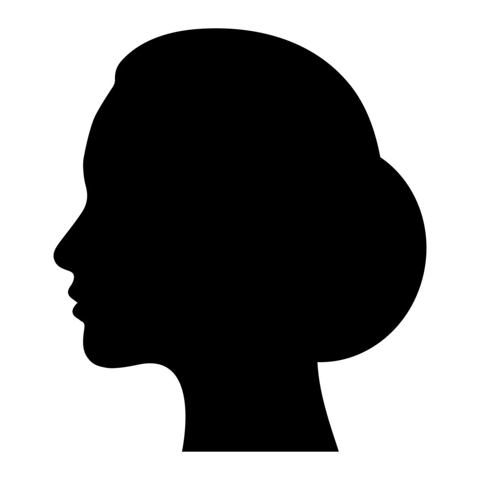 Abbildung des Frauenkopfes vektor