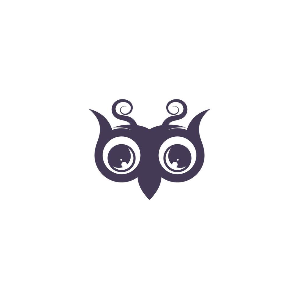 Eule-Logo-Icon-Design-Illustration vektor