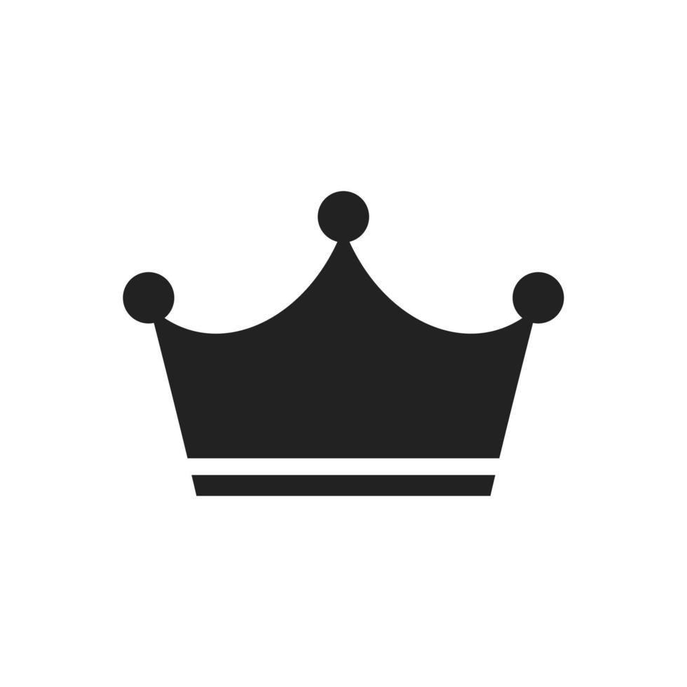 Krone flaches Symbol crown vektor