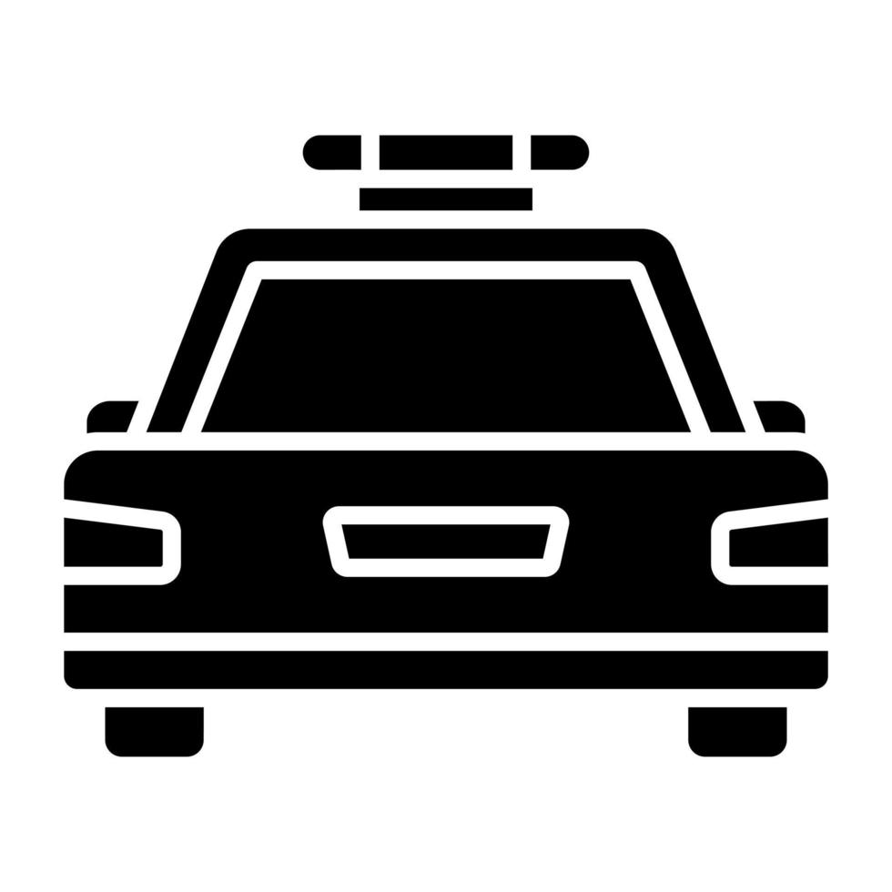 Polizeiauto-Icon-Stil vektor