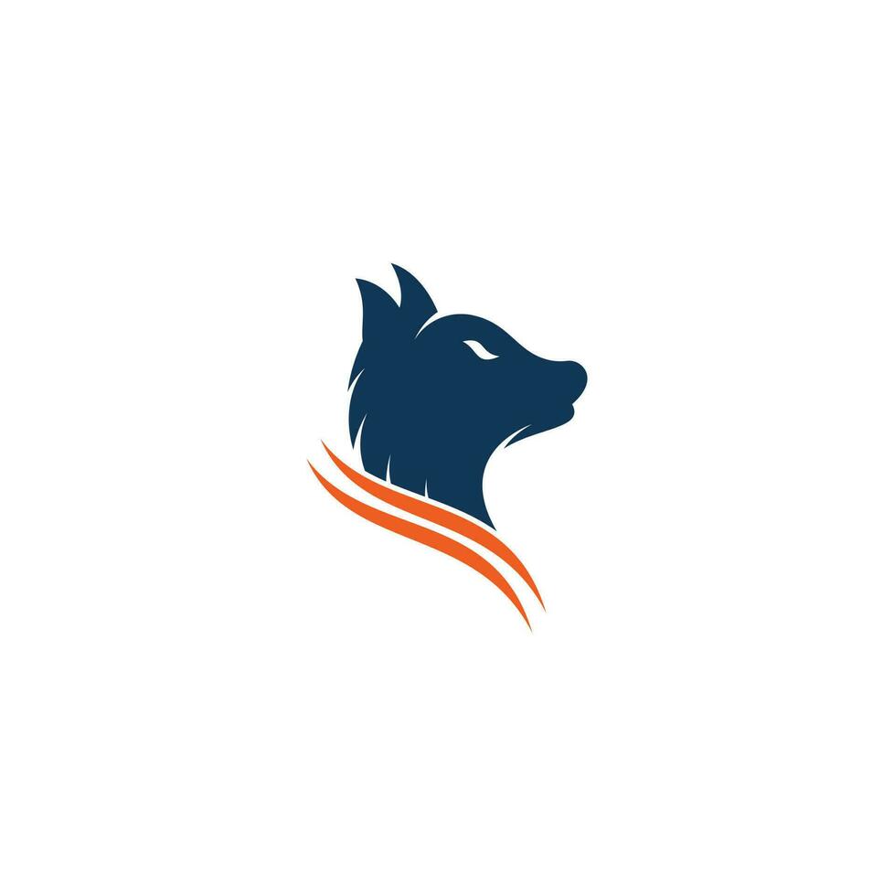 Wolf-Logo-Design. modernes professionelles Wolf-Logo-Design. Wolfskopf-Logo-Vektor vektor