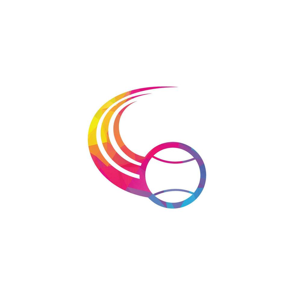 tennis boll logotyp. tennis logotyp design. vektor