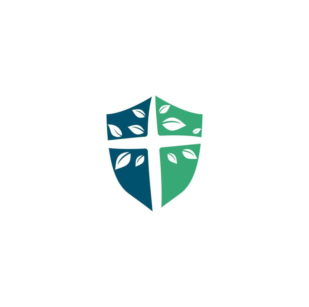 Logo-Design der Kreuzkirche. abstrakter Baum religiöses Kreuz Symbol Symbol Vektordesign. Logo der Kirche und der christlichen Organisation. Logo der Kreuzbaumkirche vektor