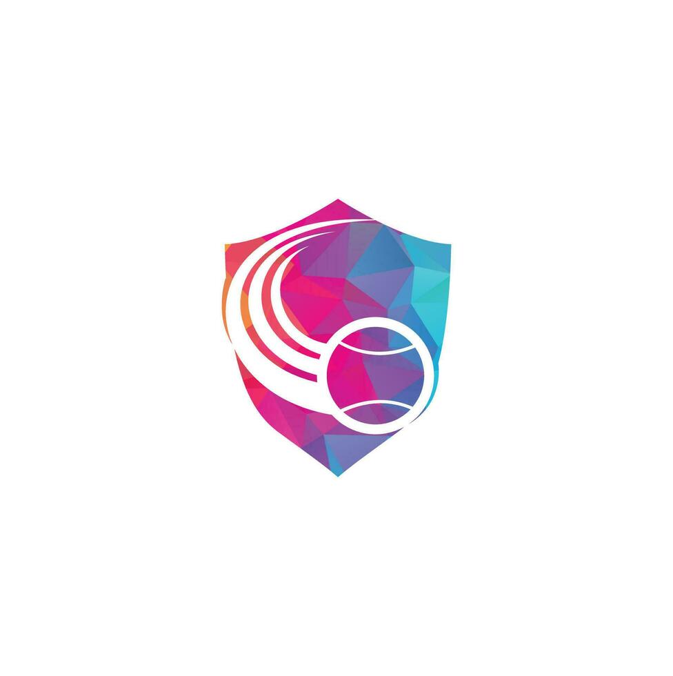 Tennisball-Logo. Tennis-Logo-Design. vektor