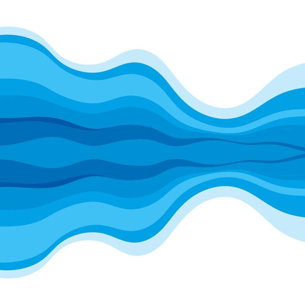 abstrakter Wasserwellenentwurfshintergrund vektor