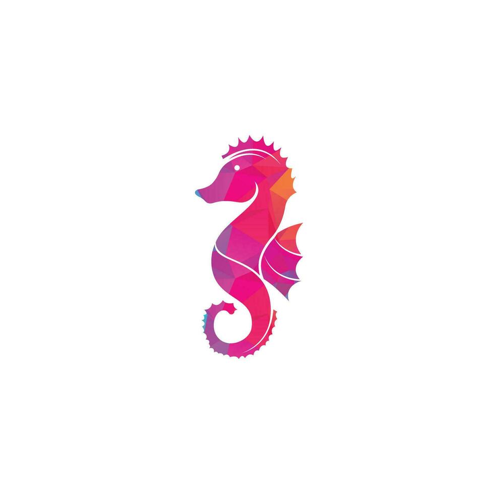 Seepferdchen-Vektor-Logo-Design vektor