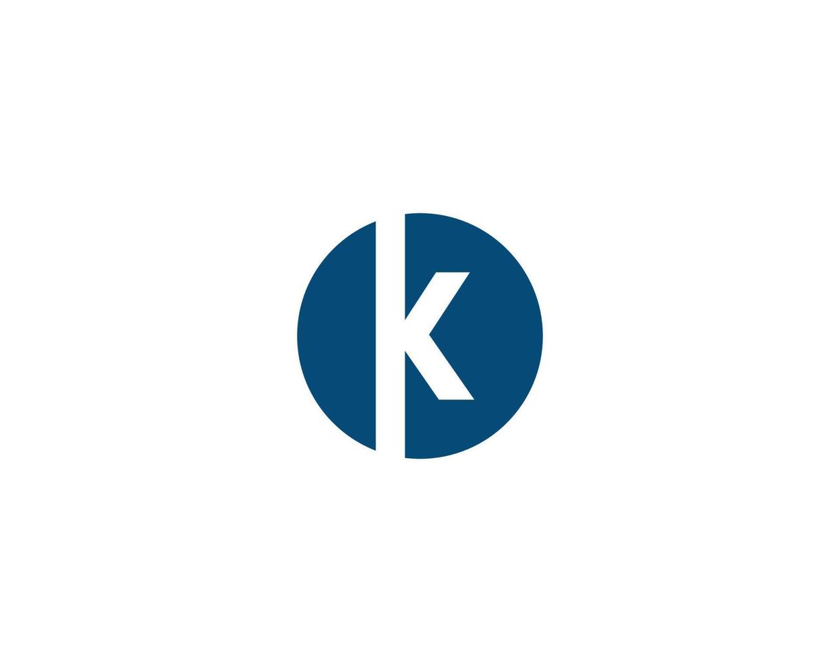 k logotyp design vektor mall