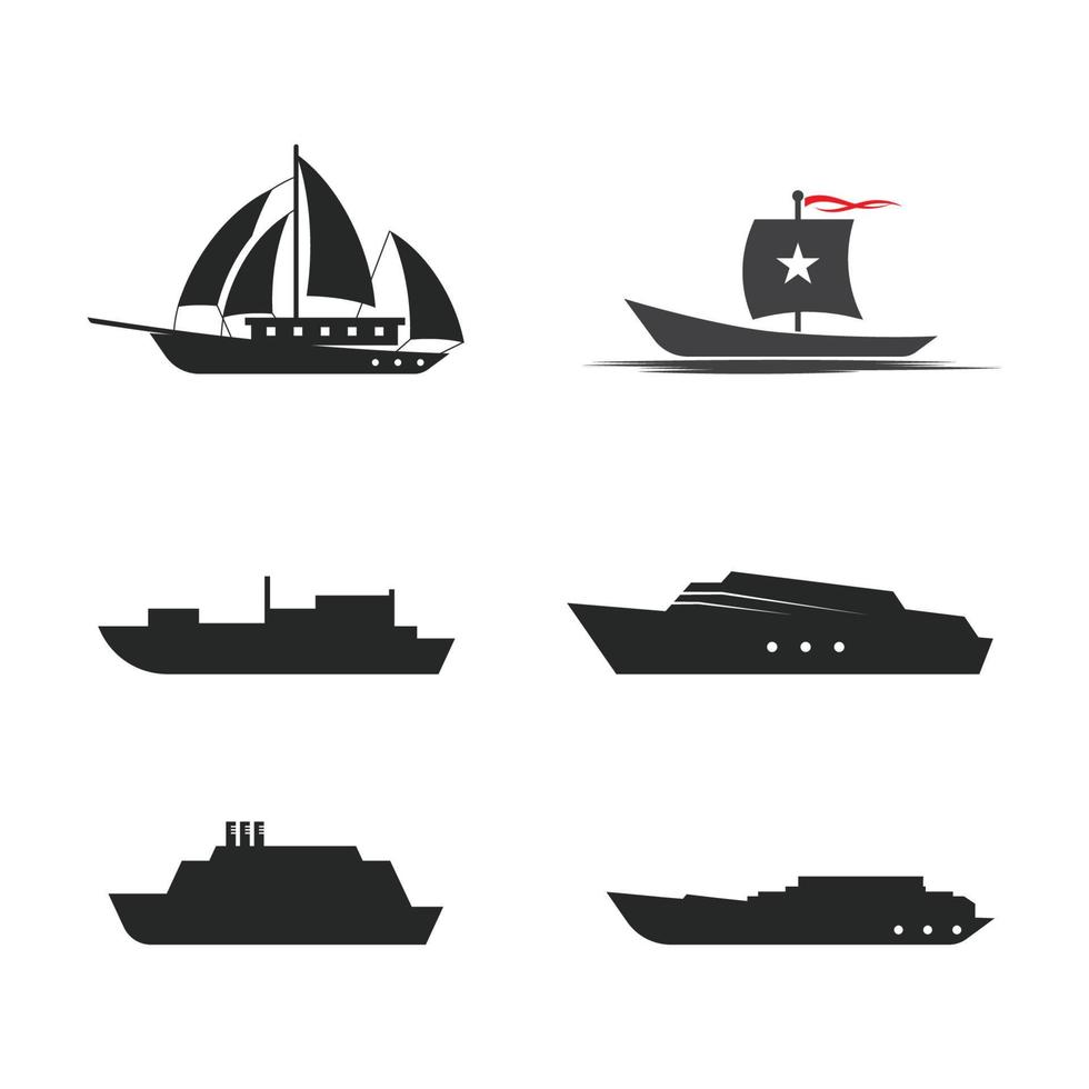 Kreuzfahrtschiff Vektor Icon Illustration Design