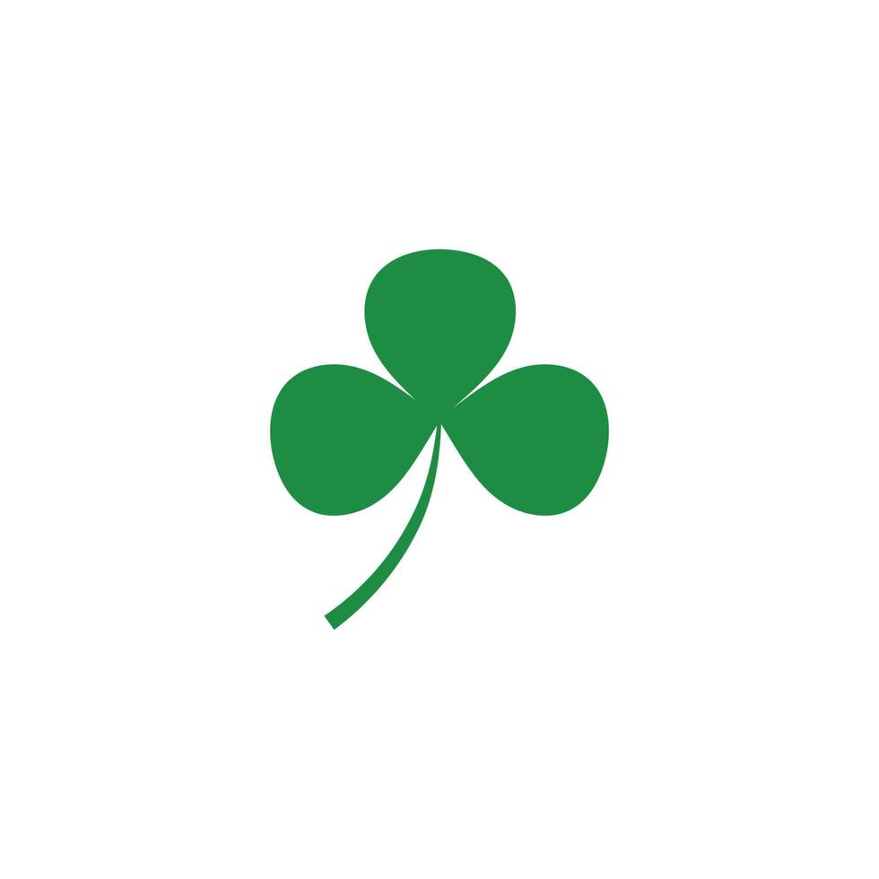 grünes Kleeblatt Symbol Vorlage vektor