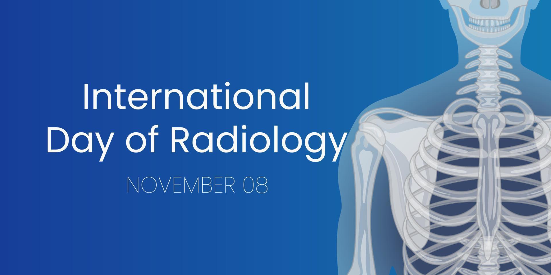 nationell radiologisk teknologi vecka vektor illustration. lämplig för hälsning kort, affisch och baner.