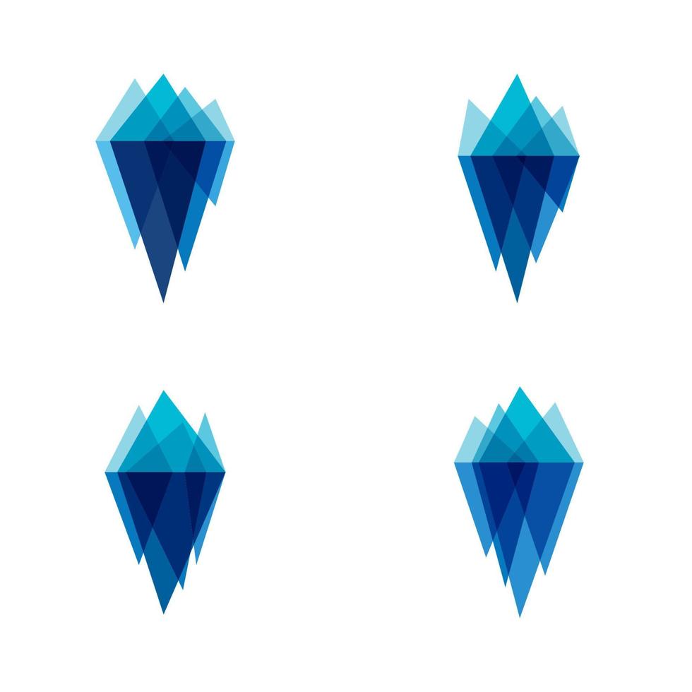 Eisberg-Vektor-Illustration vektor
