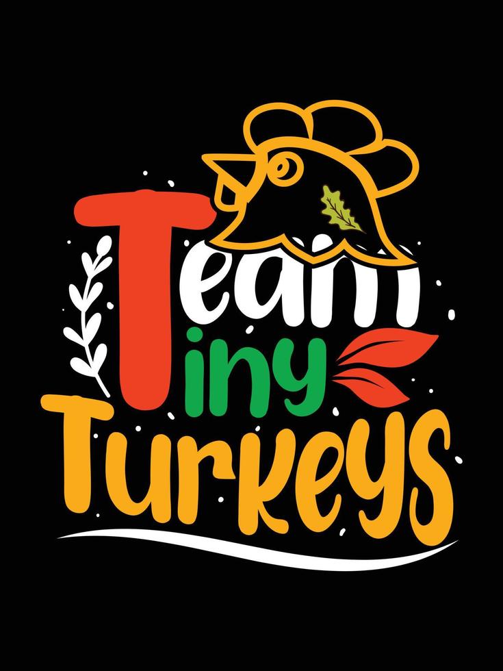 Thanksgiving-Typografie-T-Shirt-Design oder Happy Thanksgiving-Vektor-Poster-Design vektor