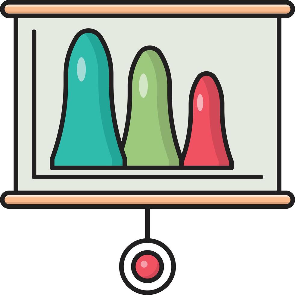 Diagram styrelse vektor illustration på en bakgrund.premium kvalitet symbols.vector ikoner för begrepp och grafisk design.