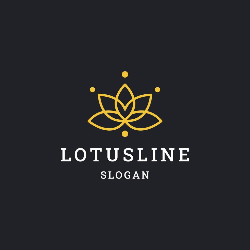 Lotus Logo Symbol flache Designvorlage vektor