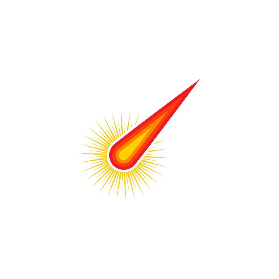 komet vektor ikon illustration