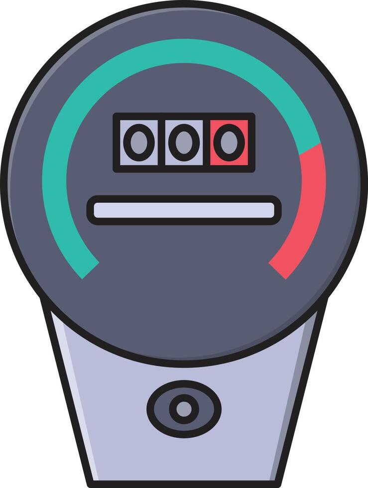 Spänning meter vektor illustration på en bakgrund.premium kvalitet symbols.vector ikoner för begrepp och grafisk design.