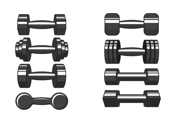 Dumbell Vector Ikoner