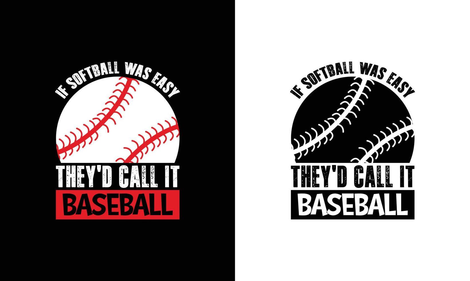 Baseball-Zitat-T-Shirt-Design, Typografie vektor