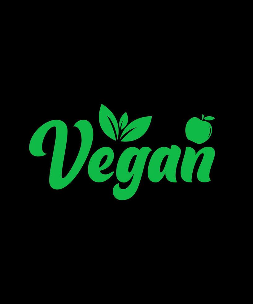 vegan logotyp vektor tshirt design