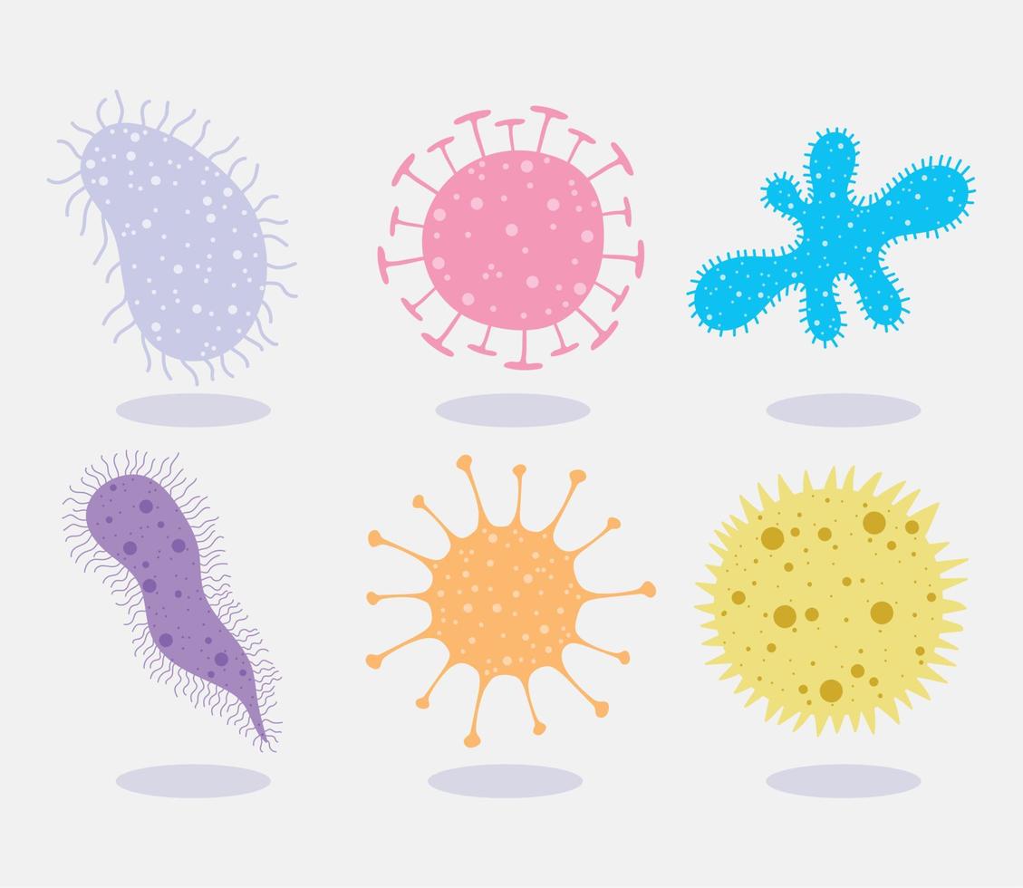 covid 19 förebyggande coronavirus sjukdom respiratorisk pandemi ikoner vektor