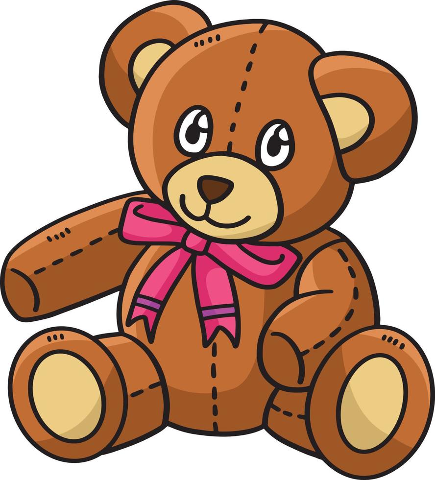 teddybär cartoon farbige clipart illustration vektor