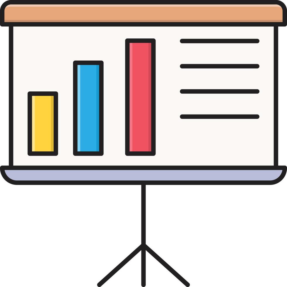 presentationstavla vektorillustration på en background.premium kvalitet symbols.vector ikoner för koncept och grafisk design. vektor