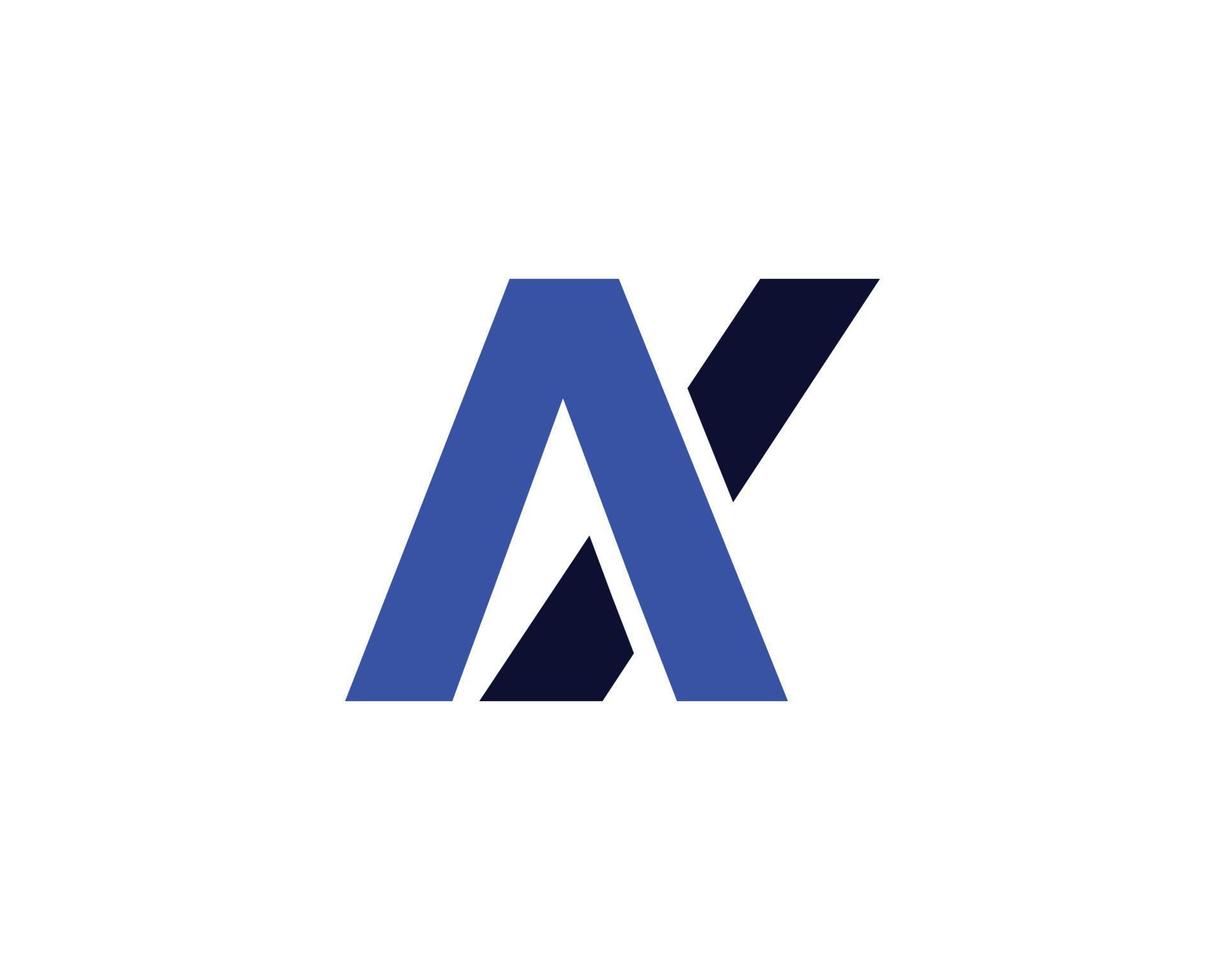 ax xa logo design vektorvorlage vektor