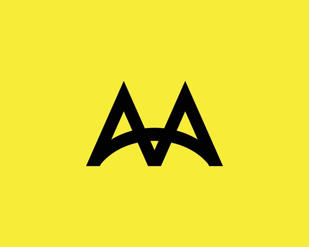 AA-Logo-Design-Vektorvorlage vektor