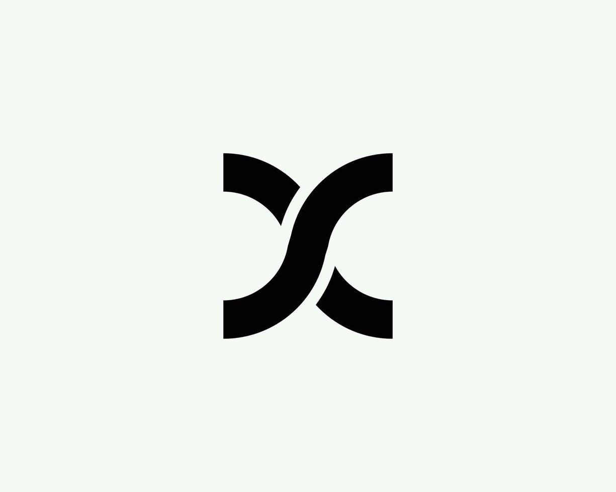 x logotyp design vektor mall