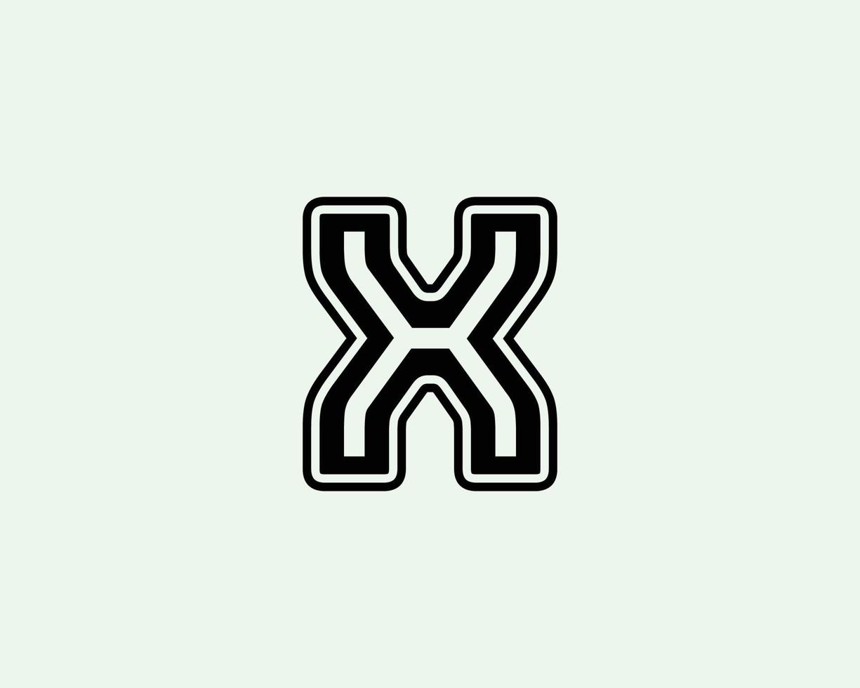 x-Logo-Design-Vektorvorlage vektor