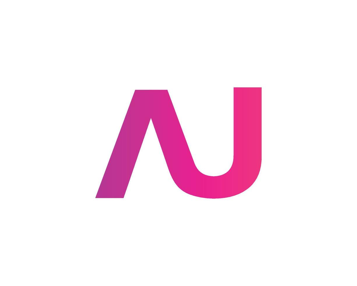 au ua-Logo-Design-Vektorvorlage vektor