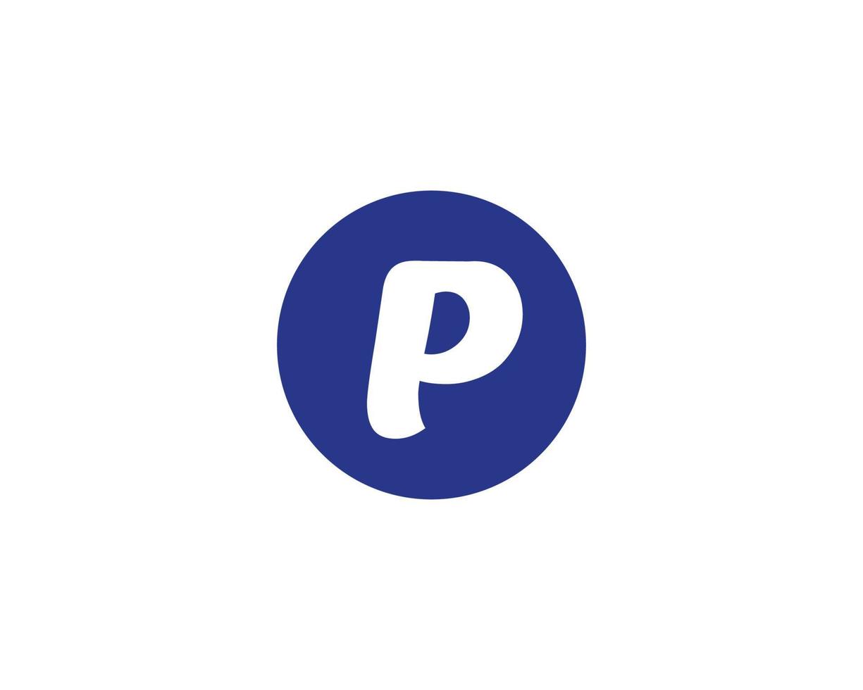 p logotyp design vektor mall