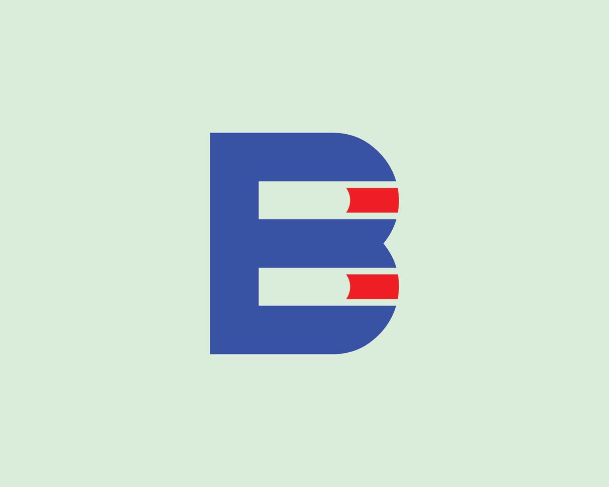 eb-Logo-Design-Vektorvorlage sein vektor