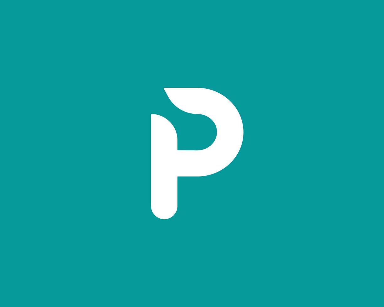 p logotyp design vektor mall