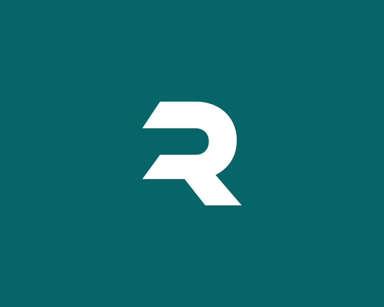 r logotyp design vektor mall