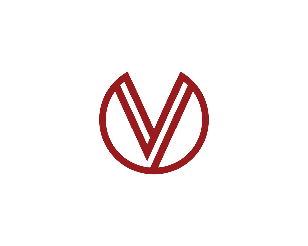 v-Logo-Design-Vektorvorlage vektor