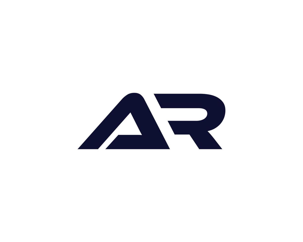 ar ra logotyp design vektor mall