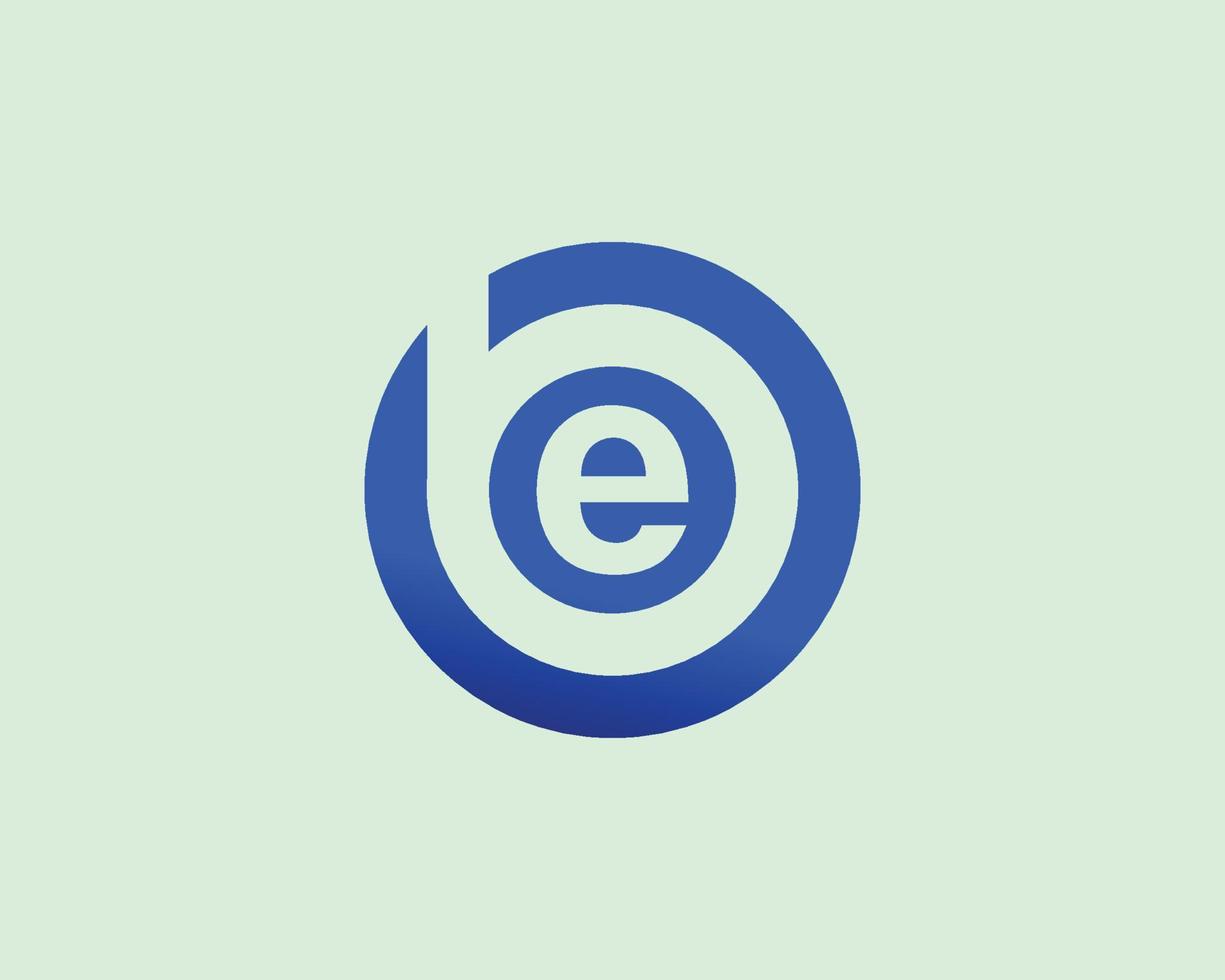 eb-Logo-Design-Vektorvorlage sein vektor