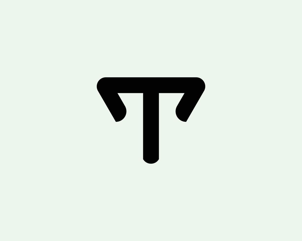 t logotyp design vektor mall